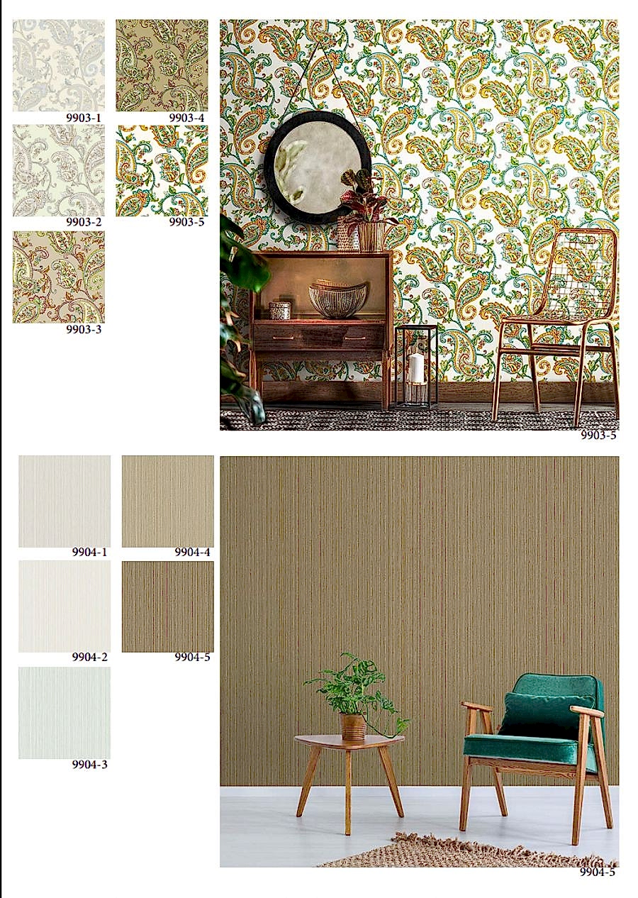 Tropicano Brown Vinil Duvar Kağıdı