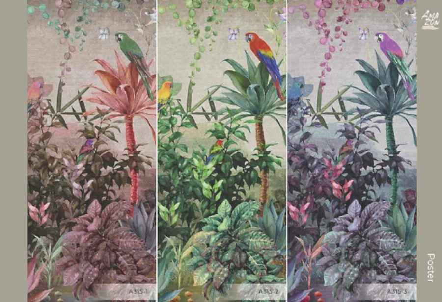 Amazon temalı Rainbow Vinil Duvar Kağıdı