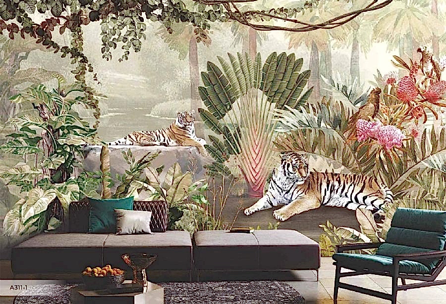 Amazon temalı Zoo Vinil Duvar Kağıdı