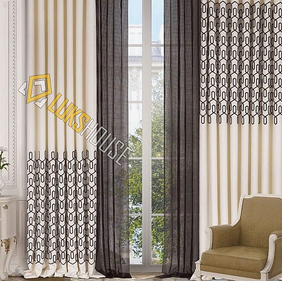 Allure Nakışlı Fon Perde